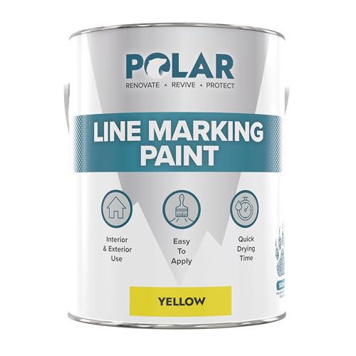 Polar Line Marker Yellow Paint - 84 Fl Oz - Heavy Duty & Har...