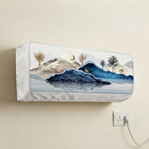 Image of Deer Printed AC Cover, 1.5 TON, 97x31x21.5cm
