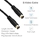 QUARKZMAN S Video Kabel 3.0m, 4 Pin S-Video Kabel Stecker auf Stecker Vergoldeter Anschluss Übertragung für TV Receiver Monitor S-VHS VCR DVD
