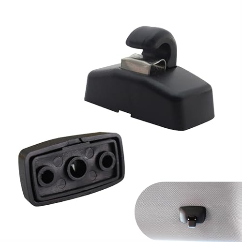 MOXRUQ 2 PCS Sun Visor Clip Hook Bracket, Sun Visor Support Clip Retainer Replace #3B0857561B...