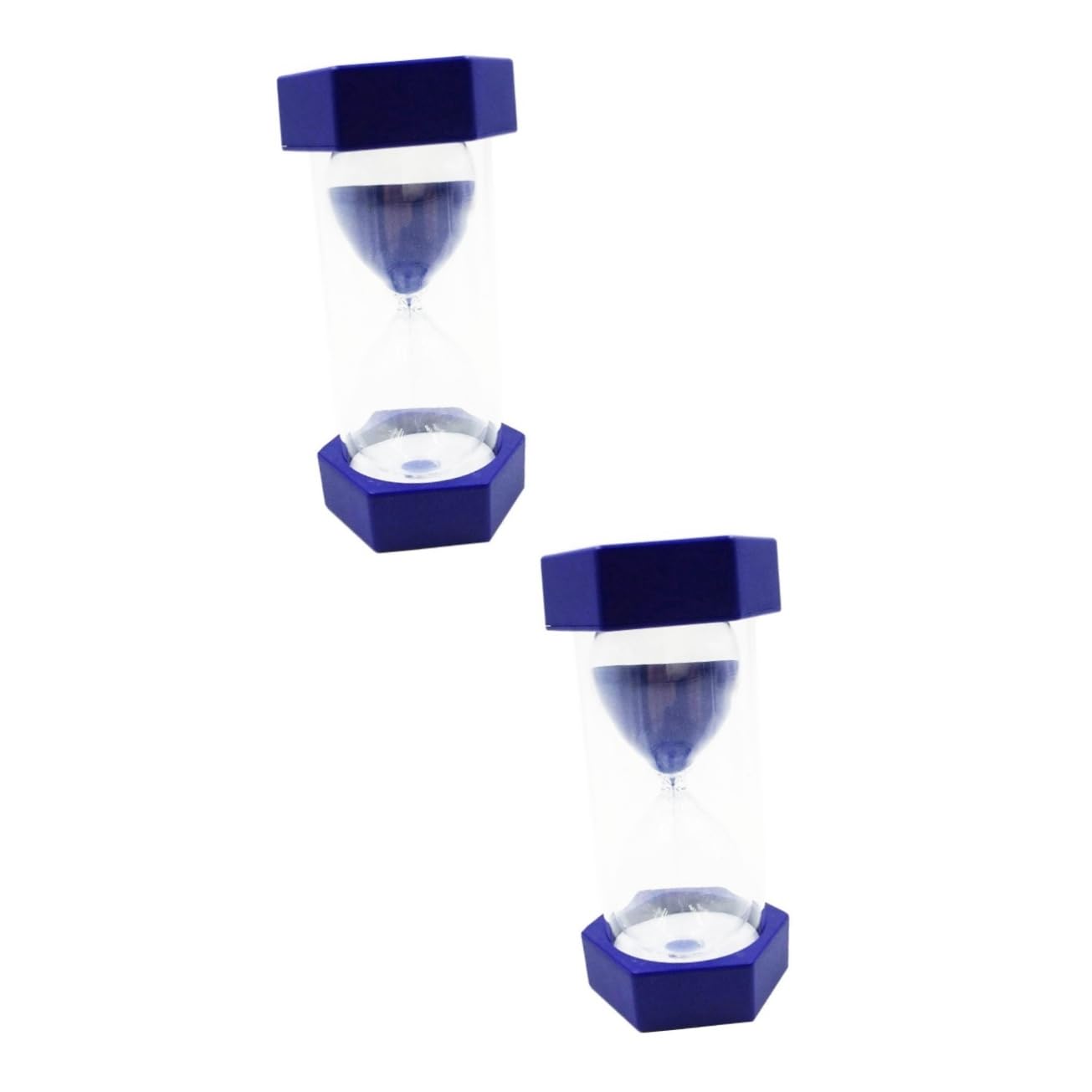 Amosfun 2 Pezzi 20 Timer 20 minuti giocattoli per bambine timer per a clessidra da 20 minuti timeketle a clessidra esagonale a a per bambini Blue