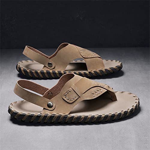 Men's Casual Sandals Male Handmade Comfy Soft Beach Slipper Breathable Leather Outdoor Leisure Shoes2