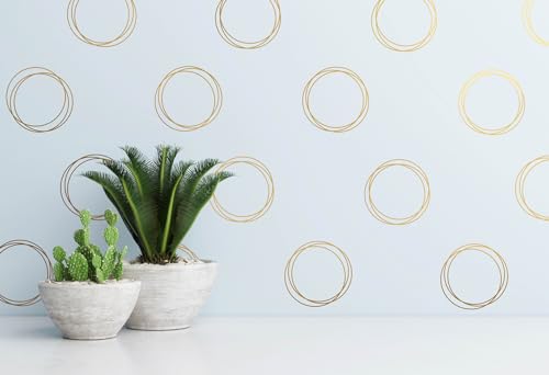 Vinilos Decorativos Círculos Dorados para Pared Infantil RE028 miniatura 3