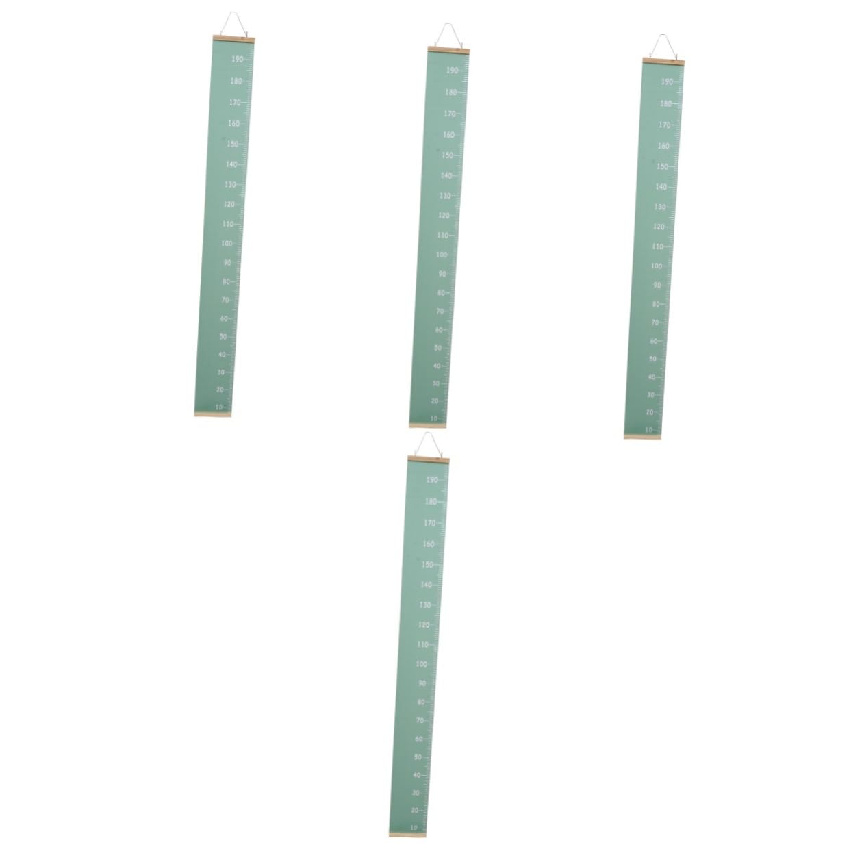 4pcs Boys and Girls Height Ruler Removable Wall Decor Growth Chart for Bedroom