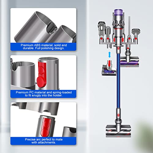 Lanmu Accessory Holder Compatible With Dyson V15 V11 V10 V8 V7 Outsize Cordless Stick Vacuum Cleaner, Docking Station Attachments Organizer #TOP1