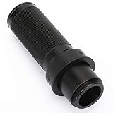Aolidsive Obiettivo Zoom C-mount 120x, Lega di Alluminio, Immagine Luminosa, Ingrandimento 120 per Fotocamera per Microscopio, Adatto a Tutti i Microscopi Industriali