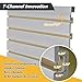8ft x 4ft Section with 10 Panels, Industrial Strength Storage, Wall Mounted Tool Rack System (8X4 FT)