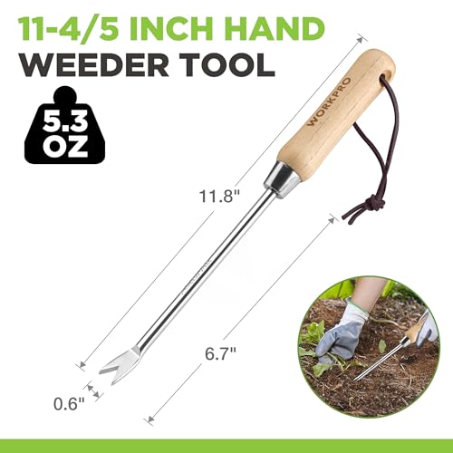 WORKPRO Wood Handle Dandelion Tool