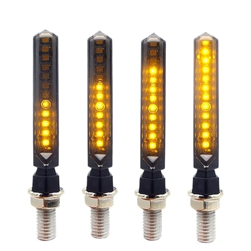 Clignotants moto ambre momt bande lumineuse jaune pour R15 et Bws100 4PCS