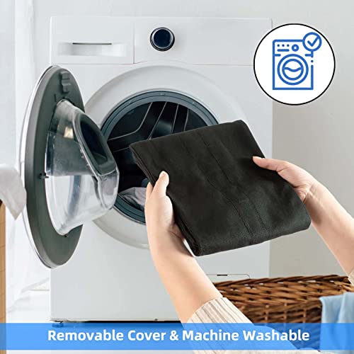 Marwood Under Door Draft Stopper 30-38" Adjustable Wind Stopper For Door & Window, Twin Draft Guard Foam Door Sweep Air & Noise Blocker For Bottom Of Doors Double Side Seal - Black #TOP6