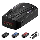 Speeder Pro Radar Detector Car Radar & Speed Camera Detector Long Range Detection 360° Omnidirectional Monitoring Voice Alerts Early Warning for Speed Traps & Photo Capture (Blakc)
