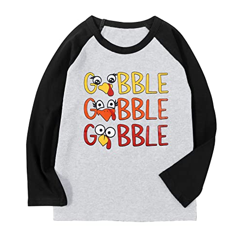 Toddler Thanksgiving Shirt Baby Girls Boys Coolest Cutest Turkey in Town Tshirt Fall Raglan Long Sleeve Baseball Tee Tops