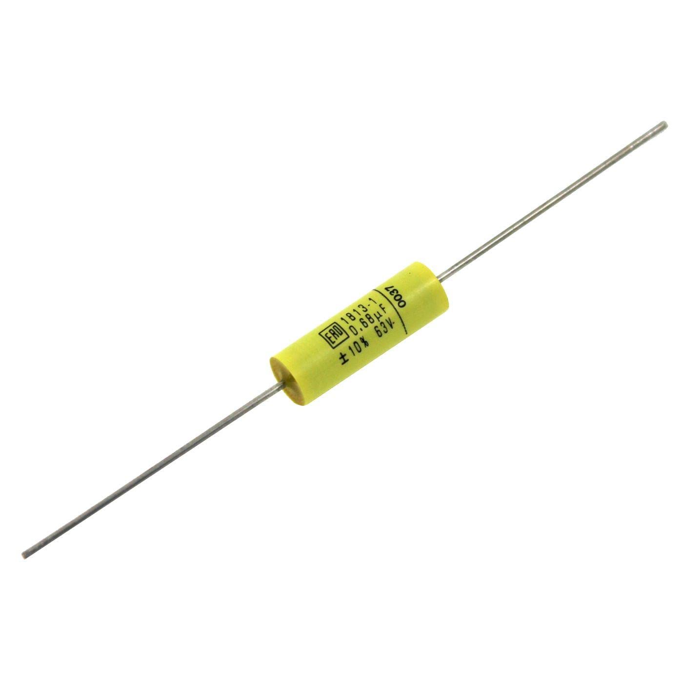 Condensatore A Film MKT 0,68µF 63V – Vishay MKT1813, Axiale 6x19mm, Perfetto Per I Tuoi Progetti Elettronici!