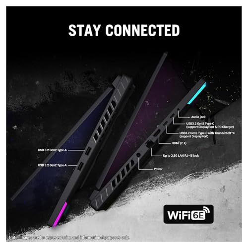 Image of Asus ROG Strix G16 Gaming Laptop, Intel i7-13650HX, 16 GB DDR5 RAM, 1 TB PCIe SSD, 16:10 inch WQXGA (2560x1600), Nvidia G-Force RTX 4060, W11 Home