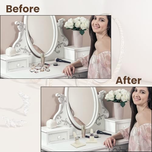 Image of Novel Box Beige Linen Ring Finger Display Stand 2.12x2.12x2.37 In
