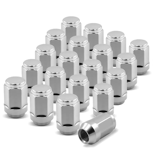 Image of Titanium 1 /2-20 Lug Nuts, 1 /2 inch x20, 20pc | Ultra-Light Closed End Acorn Wheel Nuts, High-Strength & Corrosion-Resistant Titanium Alloy, One-Piece Design