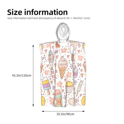 Poncho surf microfibre léger à capuche adulte imprimé original