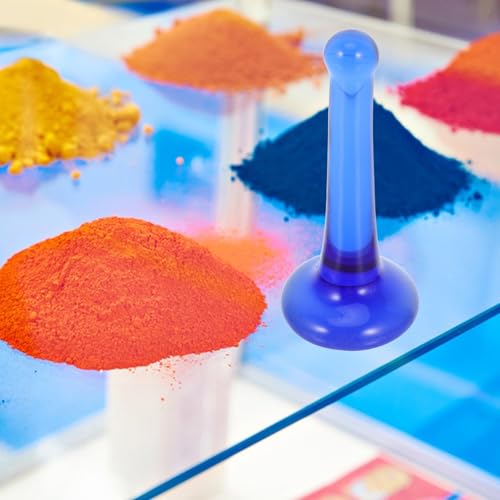 Mortero para moler pigmentos de vidrio azul de molienda fina artesanal 7