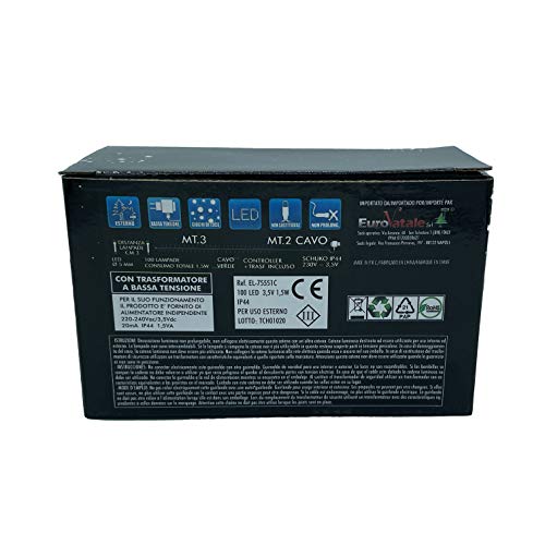 Catena 3m, 100 LED Multicolor per Interno/Esterno