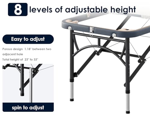 Image of CLORIS 84 inch Professional Massage Table 3 Section Portable Hold Up to 1100LBS