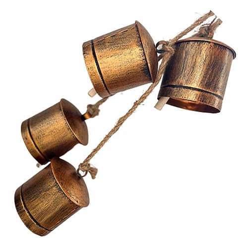HOMOCONO Cattle Bells Metal Hanging Decorations Vintage Bells Practical Design for DIY Crafts