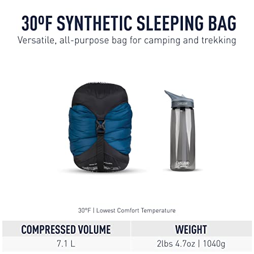 Synthetic Sleeping Bags Trailhead ThII R Left Zip Color: Azul Azul cobaltoo – Image 3