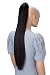 PRETTYSHOP Hairpiece Ponytail Clip on Extension Long hair smooth Heat-Resisting 27" dark brown # 2 H170