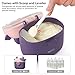 NCVI Baby Formula Dispenser On The Go, Formula Container To Go, Formula Holder for Travel, Outdoor Picnic with Baby Infant, Portable Container for Milk Powder, Snacks, Candy, Fruits (Purple)