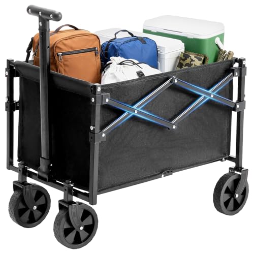 DUMOS Collapsible Grocery Shopping Cart