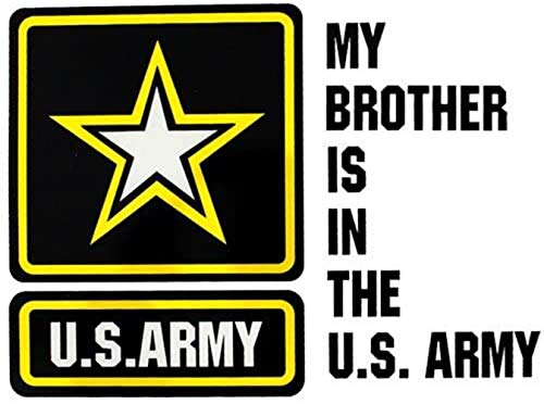 Autocollant My Brother Is In The U.S. Army, sticker transparent militaire pour lunette arrière