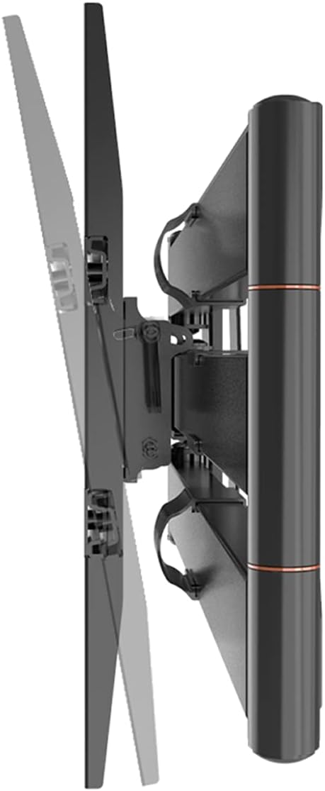 lateral view of the XTRARM TiTon TV wall mount showing the tilt adjustment range