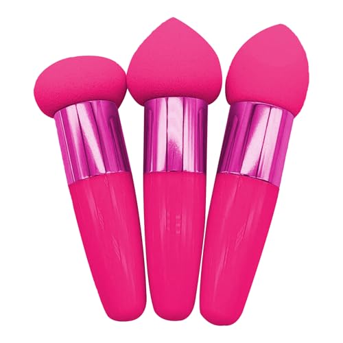Easy to Grip: This foundation sponge has a handle design that provides a comfortable grip and make it easier for beginners to use. Aiuta anche a mantenere le tue mani pulite mentre applying makeup.