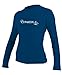 O'Neill Wetsuits UV Sun Protection Womens Basic Skins Tee Sun Shirt Rash Guard, Deep Sea, X-Large