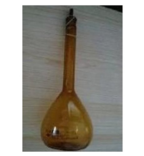 GOWE 2000 ml Laboratorio marrón cristal volumétrico frasco con tapón de cristal