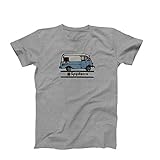 Spyderco Small Unisex Bread Truck T-Shirt - High Performance Grey Polyester Cotton Shirt - TSBTS