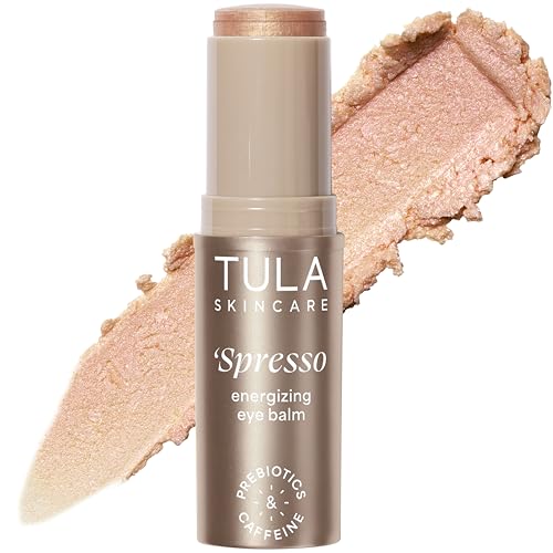 Image of TULA Skin Care Spresso Energizing Eye Balm - Energizing & Hydrating Caffeine Under Eye Treatment for Dark Circles, Portable and Perfect to Use On-the-go, 0.35 oz.