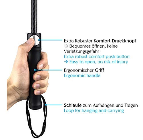Transparenter XXL Regenschirm mit Sternenfunke-Design