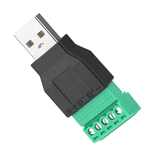 Connettore terminale USB, 2Pcs Connettore maschio