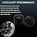 PBYMT Black Front Axle Nut Covers, CNC Aluminum Axle Nut Caps Compatible for Harley Davidson Softail Touring Road King Street Glide Electra Glide Iron 883 Fat Boy 2002-2024