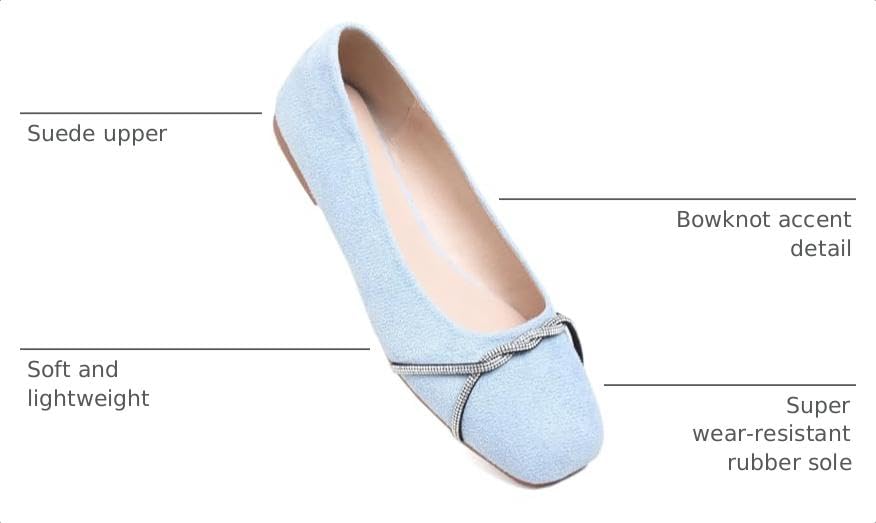Image of TN TANGNEST Womens Casual Flats Chain Ballet Flats