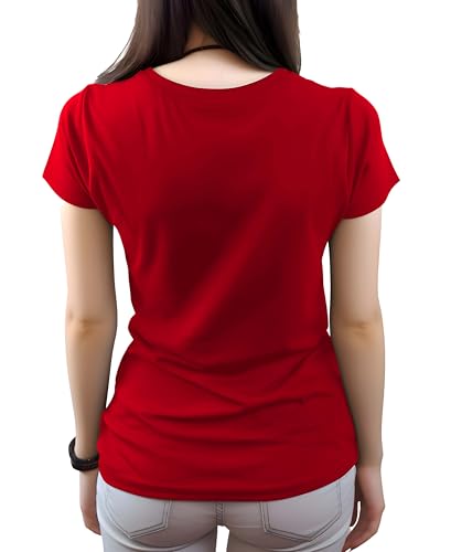Image of XENOVAURBAN Women Cotton Printed Regular Fit T-Shirt | Stylish Round Neck Graphic Tshirt - WRN-BUTGOD1