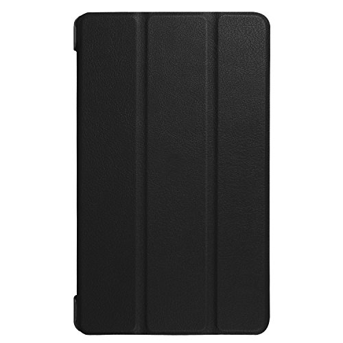 PCATEC Huawei MediaPad T3 7.0 Housse, Ultra Fin Tri-Fold Housse en Cuir Coque avec Support pour Huawei MediaPad 3 7.0 Tablette PC Huawei Mediapad T3 7.0 Noir