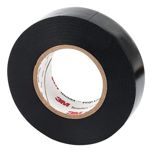 Image of 3M Temflex General-Purpose Vinyl Electrical Tape (1700), 3 /4 in. x 60 ft., 7 Mil, Black, 5 Rolls