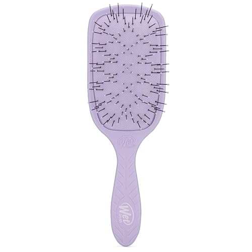 WetBrush Go Green Paddle Detangler for Thick Hair with Unique Cluster Patterns of Soft Intelliflex Bristles to Gently Separate the Thickest of Hair with Ease