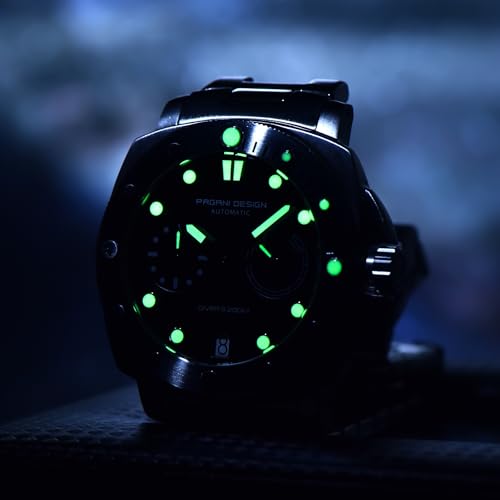 Image of Pagani Design Luxury Automatic Mechanical Watch for Man 41mm Diver's Sport Watch with Sapphire Glass, 200m Waterproof, Nylon Strap & Power Reserve