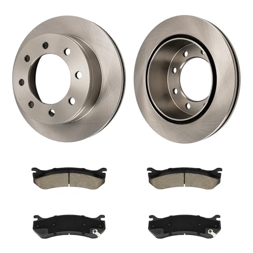 Image of KAX Rear Brake Kit /OE Brake Rotors and Ceramic Brake Pads | Fits Chevrolet /GMC- Silverado 2500 HD /Sierra 2500 HD /Silverado 2500 /Silverado 3500 /Silverado 3500 HD /Sierra 2500 /Sierra 3500 /Sierra 3500 HD