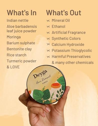 Deyga Instant Hair Removal Combo - Hair Removal Powder + Aloevera Gel