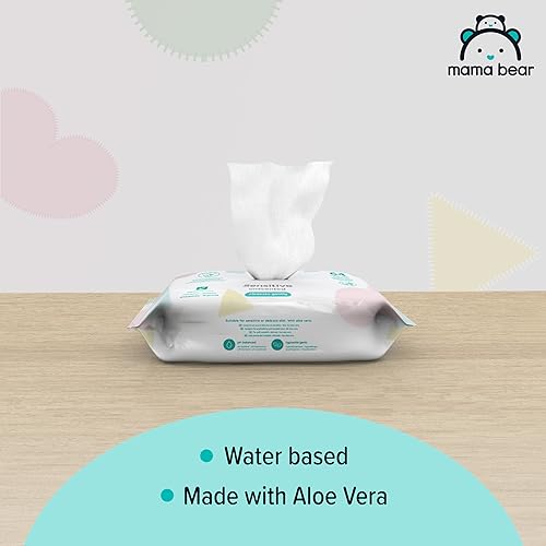 Amazon Brand - Mama Bear Sensitive Unscented Baby Wipes, 768 Count (12 Packs of 64) - Image 4