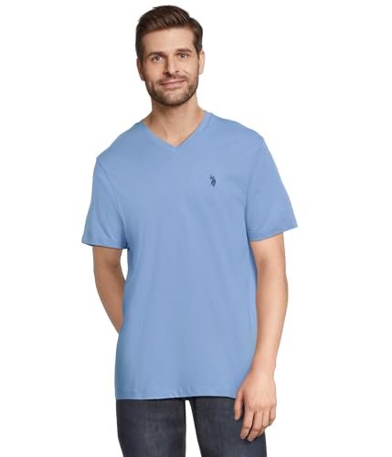 Image of U.S. Polo Assn. Men's Solid V‑Neck T-Shirt