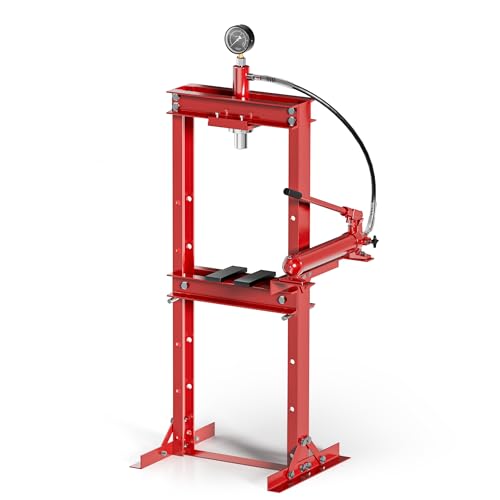 Wiltec Presse professionnelle hydraulique Atelier Cadre Force de pressage de 12 Tonnes Manomètre